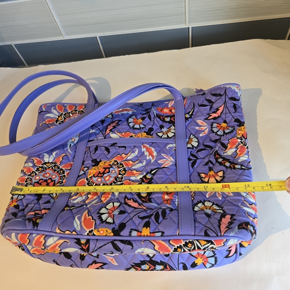 Vera Bradley Floral Tote Bag in Purple - Picture 6 of 11